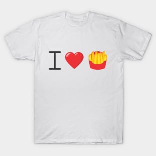 I Love Frys Emoji Logo T-Shirt